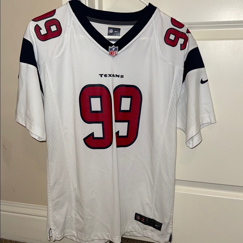 NFL Texans Jersey JJ WATT with Red Number 99